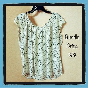 Lauren Conrad tie back business separates top, XL